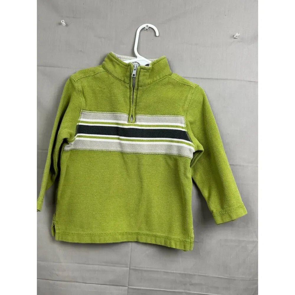 Gymboree Toddler Boy Green Long Sleeve Shirt Bundle Dinosaur Stripes, Size 3T